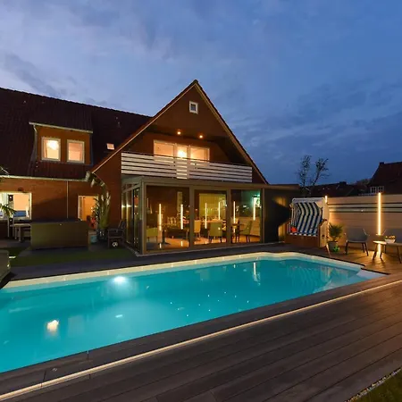 Ferienwohnung Haus Zum Seehund Mit Pool Und Fruehstuecksoption Bensersiel Extérieur photo